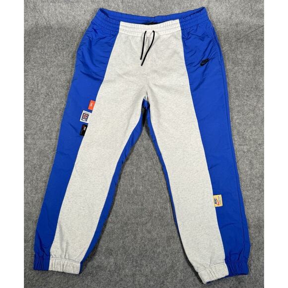 NIKE Sportswear Icon Clash Pants Size XL blue jogger sweatpants leggings RARE - Picture 1 of 8